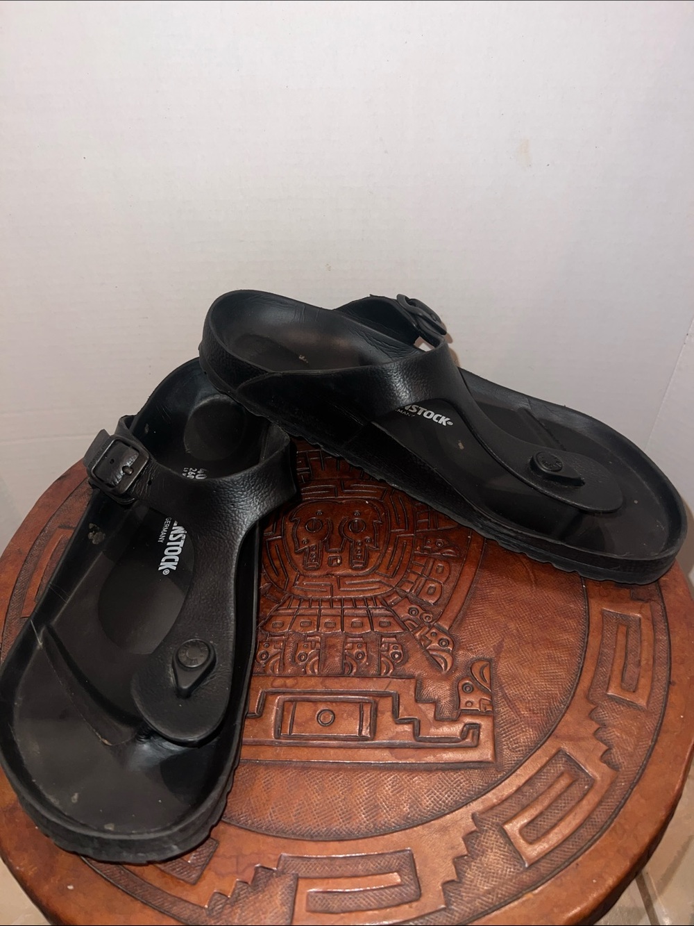 Birkenstock Black EVA Gizeh Thong Sandals